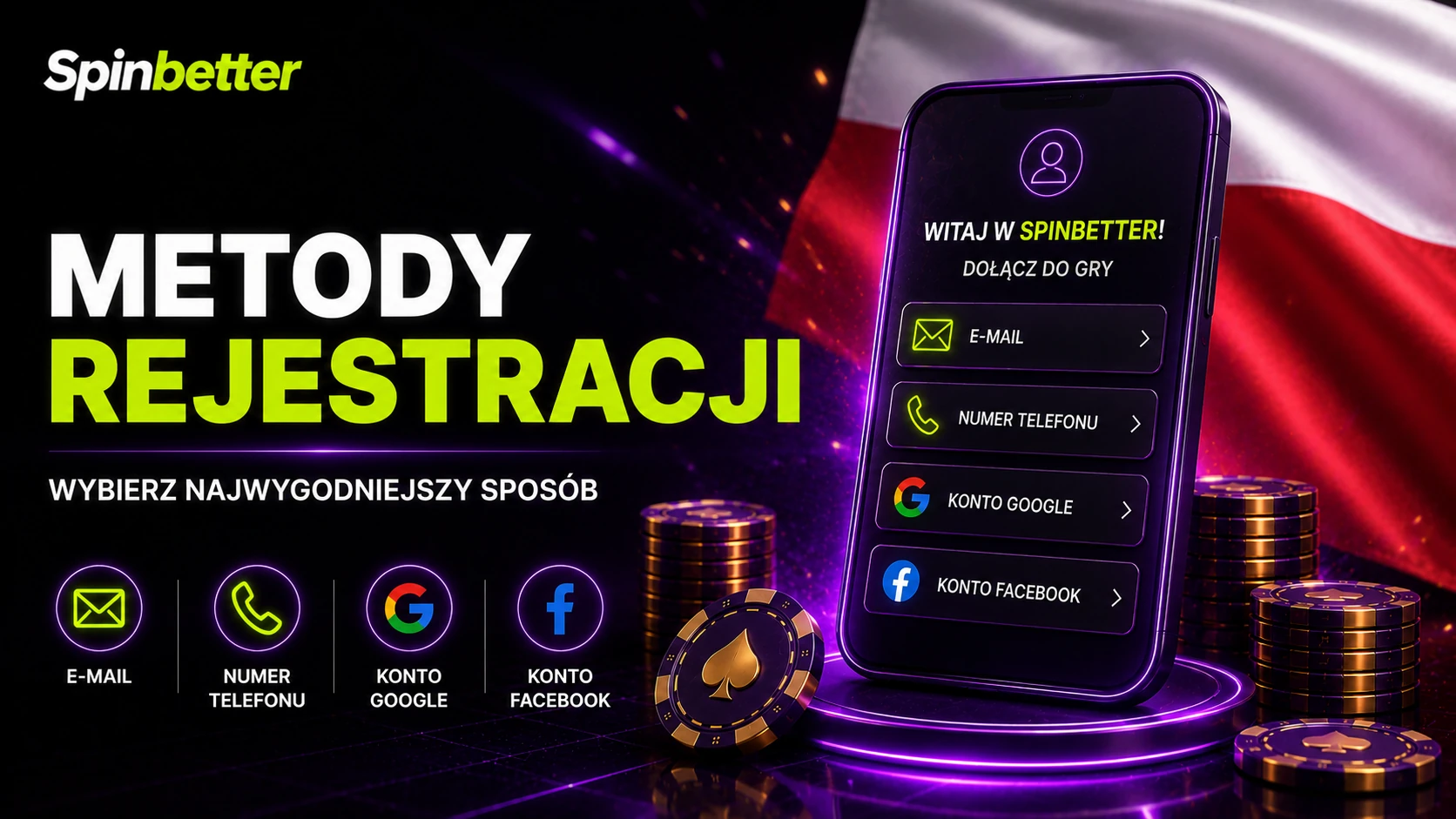 SpinBetter rejestracja – jak utworzyć profil?